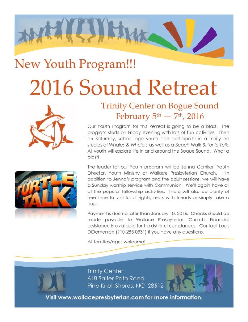 Sound Retreat Flyers Y Wallace Presbyterian Church